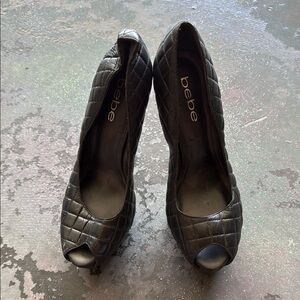 Bebe Black Elegant Heels